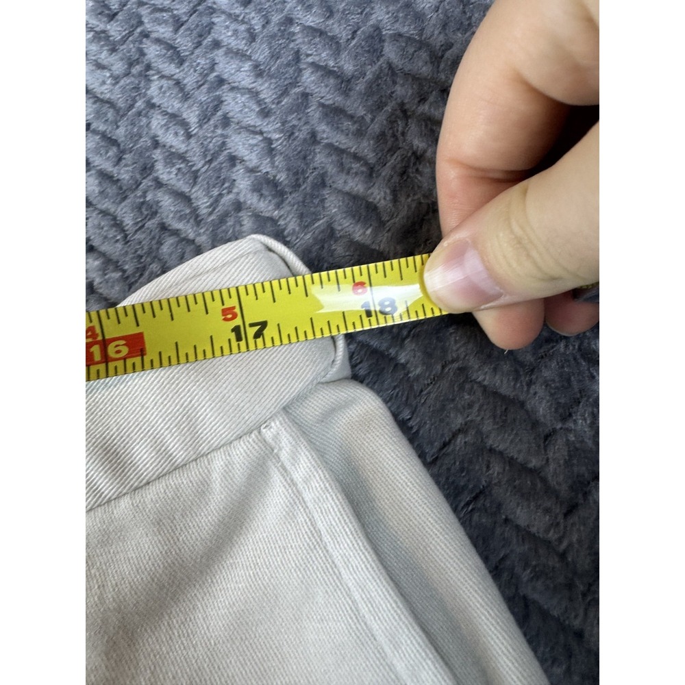Haggar Dress Pants Mens 38X29 Cream High Rise Cotton Straight Office Business - Picture 4 of 8